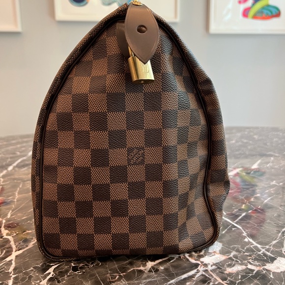 LOUIS VUITTON DAMIER EBENE SPEEDY 35 - Picture 7 of 16